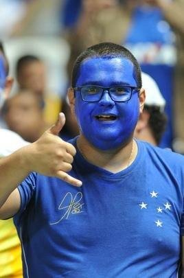 Torcida do Cruzeiro no duelo desta tera, no Mineiro, contra o Racing, pela Libertadores