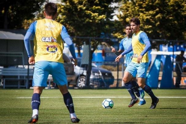 Cruzeiro realizou atividade de preparao para amistoso contra o Corinthians, nesta quarta