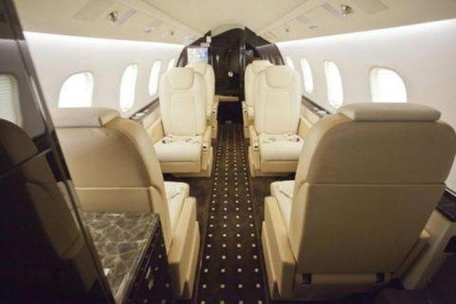 Jato Learjet 60XR que transportou Zrate de Buenos Aires a BH