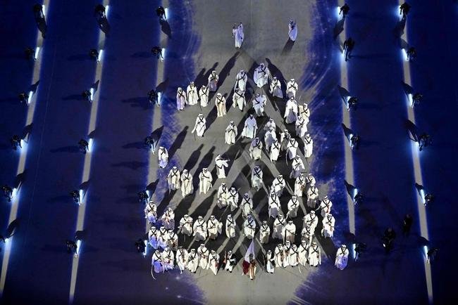 Fotos da cerimnia de abertura da Copa do Mundo do Catar, no Estdio Al Bayt, na cidade de Al Khor