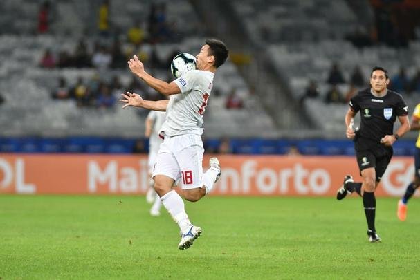 Equador e Japo se enfrentaram no Mineiro pela terceira rodada do Grupo C da Copa Amrica