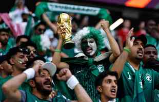 Polnia x Arbia Saudita: fotos da torcida no jogo da Copa do Mundo