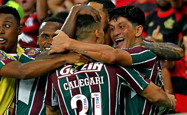 Cano festeja o gol que garantiu o título ao Fluminense: tricolor é campeão depois de 10 anos
