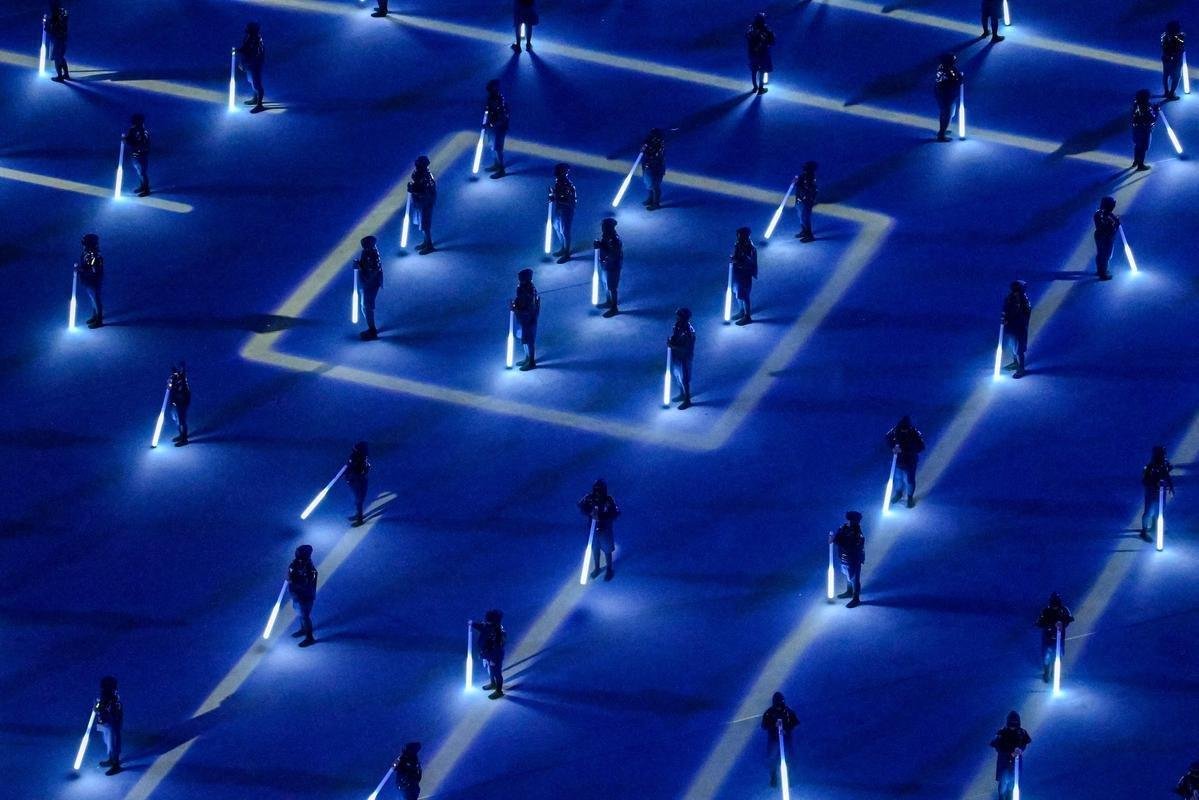 Fotos da cerimnia de abertura da Copa do Mundo do Catar, no Estdio Al Bayt, na cidade de Al Khor