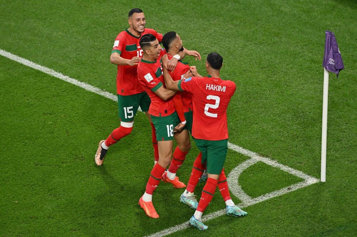 Fotos do jogo entre Marrocos e Portugal no Estdio Al-Thumama, no Catar, pela Copa do Mundo de 2022