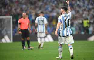 As melhores imagens da final da Copa do Mundo entre Argentina e Frana, no Estdio Icnico de Lusail, no Catar