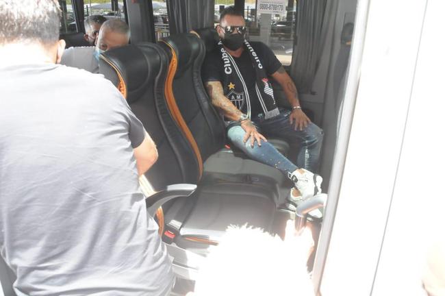 O explosivo El Turco chegou neste de domingo e mandou o recado: Saudações a toda a massa atleticana