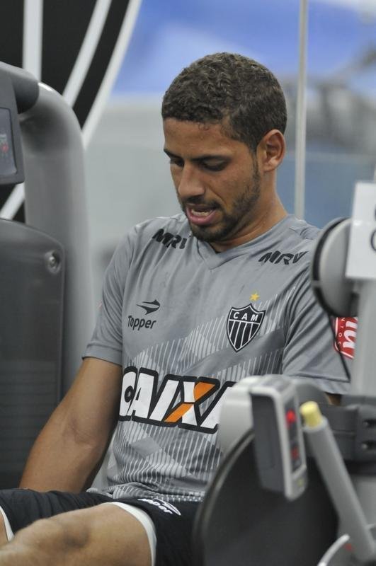 Imagens do treino do Atltico na academia da Cidade do Galo