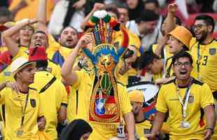 Torcedores do Equador no jogo de abertura da Copa do Mundo