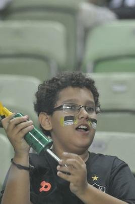 Fotos da torcida do Atltico, no Independncia, durante partida de ida da semifinal do Mineiro, contra o Amrica