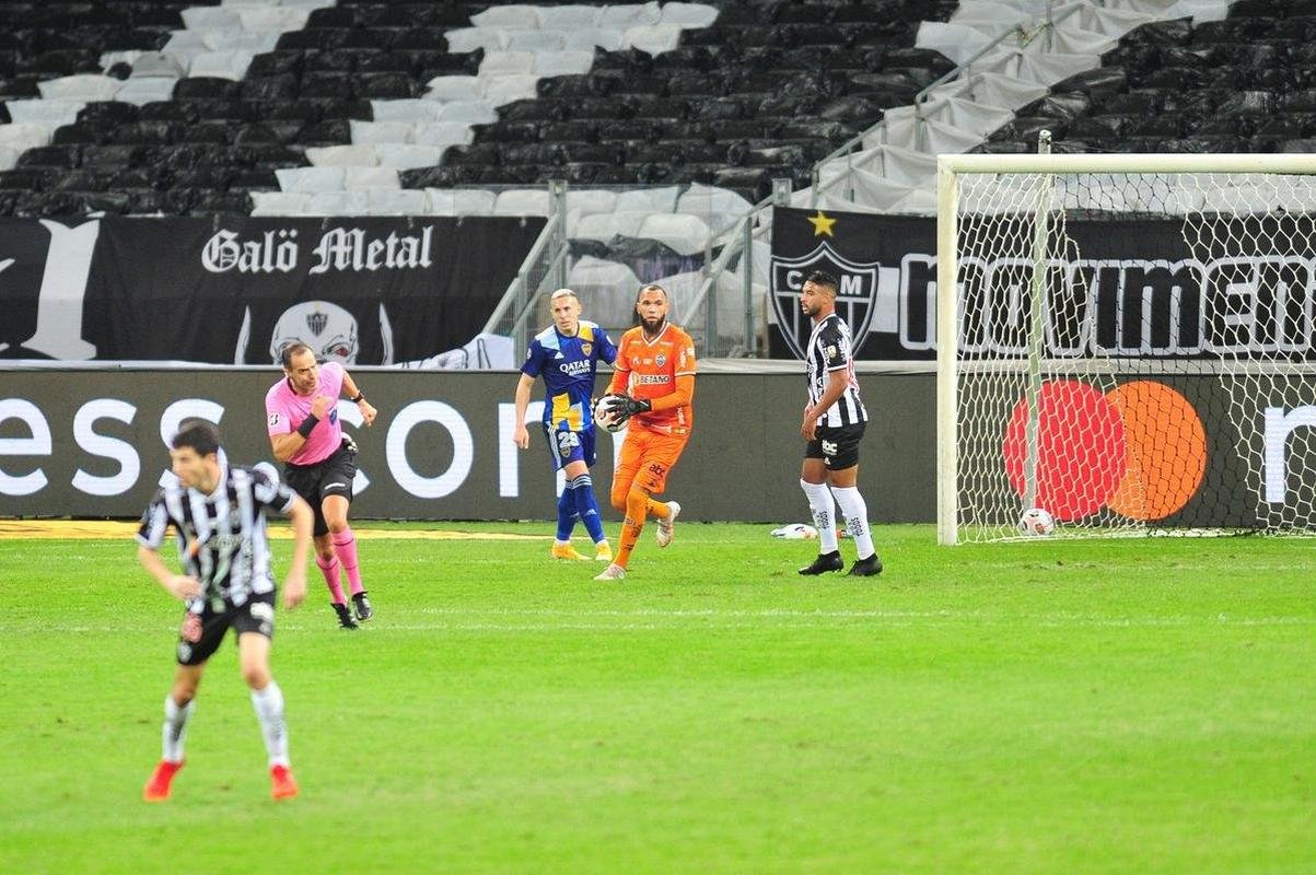 Fotos do jogo entre Atltico e Boca Juniors, no Mineiro, em Belo Horizonte, pela volta das oitavas de final da Copa Libertadores 2021