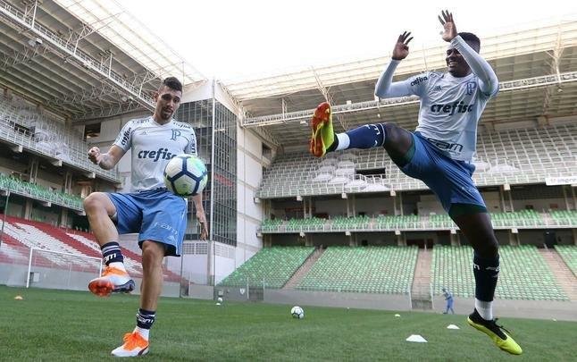 Felipo comandou treino do Palmeiras no Independncia visando ao jogo de quarta, s 21h45, no Mineiro, contra o Cruzeiro, pela semifinal da Copa do Brasil. Time precisa vencer para ir  deciso