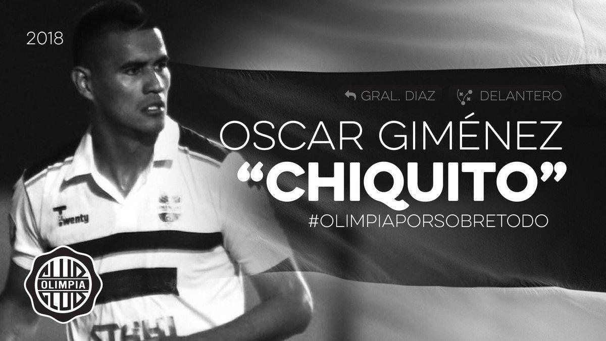 scar Gimnez - atacante se transferiu do General Daz para o Olimpia