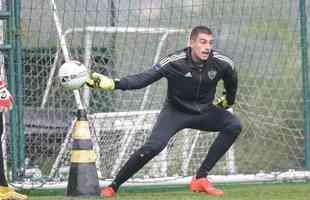 Treino do Atltico na Cidade do Galo, na manh desta tera-feira (24/1).