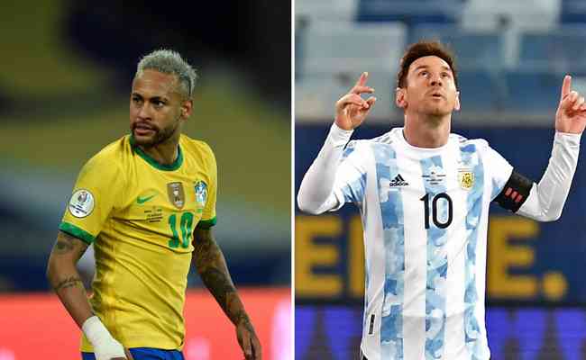 Neymar e Messi so os protagonistas de Brasil x Argentina