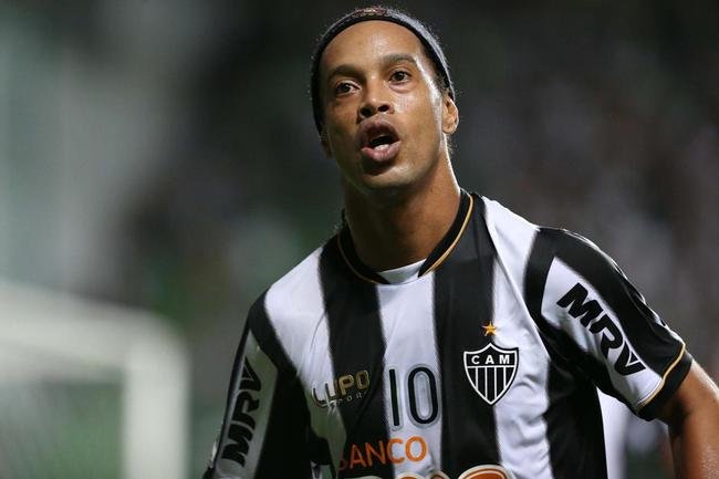 Ronaldinho Gacho: meia, que jogou pela Seleo Brasileira, chegou ao Atltico em 2012
