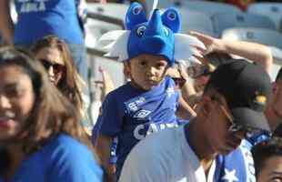 Imagens das torcidas de Cruzeiro e So Paulo no Mineiro