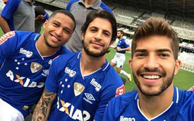 Jogadores do Cruzeiro fizeram a foto do ttulo da Copa do Brasil