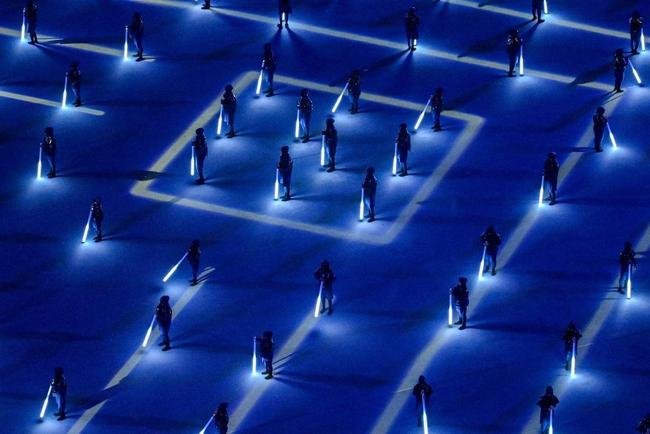 Fotos da cerimnia de abertura da Copa do Mundo do Catar, no Estdio Al Bayt, na cidade de Al Khor