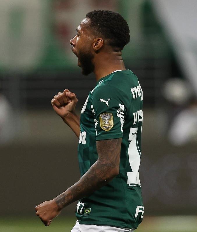 Wesley abriu o placar para o Palmeiras no Allianz Parque: 1 a 0