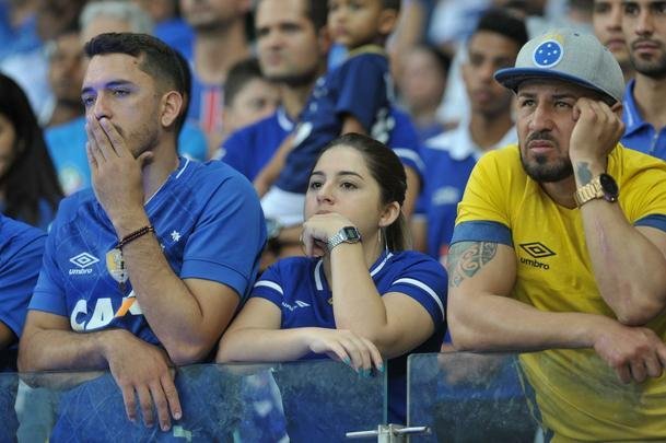Fotos do jogo entre Cruzeiro e So Paulo
