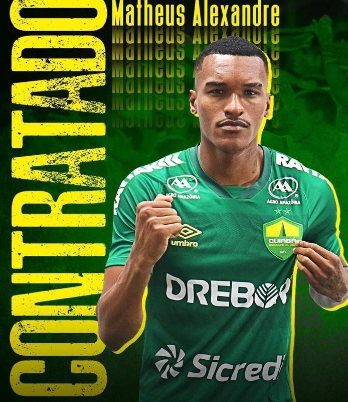 Cuiab anunciou o lateral-direito Matheus Alexandre