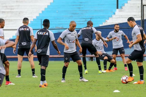 Fotos do treino do Atltico, no El Cilindro