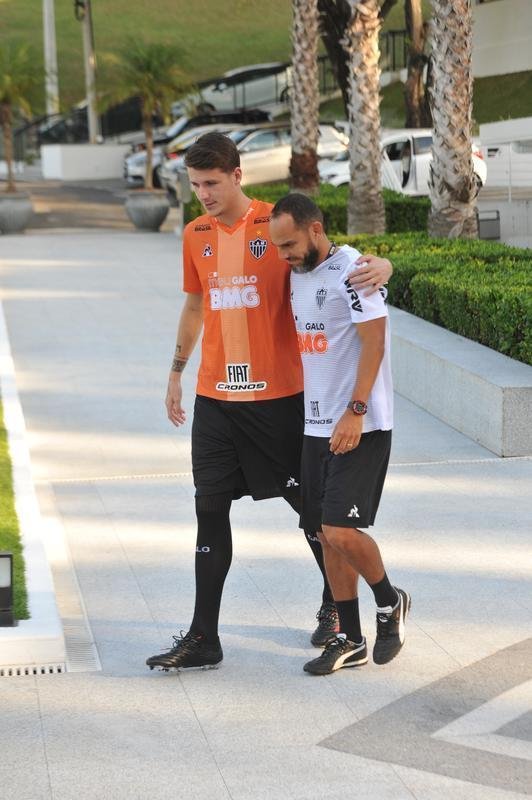 Fotos do ltimo treino do Atltico antes do jogo contra o Unin La Calera