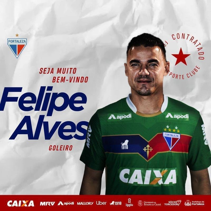 O Fortaleza anunciou a contratao do goleiro Felipe Alves