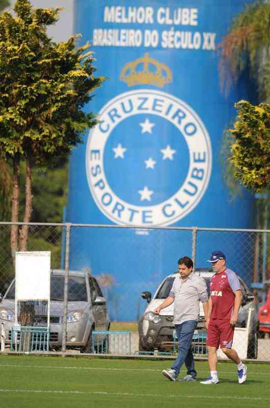 Fotos da reapresentao do Cruzeiro nesta segunda-feira, na Toca da Raposa II. Time se prepara para enfrentar o Boca Juniors, quinta-feira  noite, s 21h45, no Mineiro. Jogo valer pelas quartas de final da Copa Libertadores (Leandro Couri/EM D.A Press)