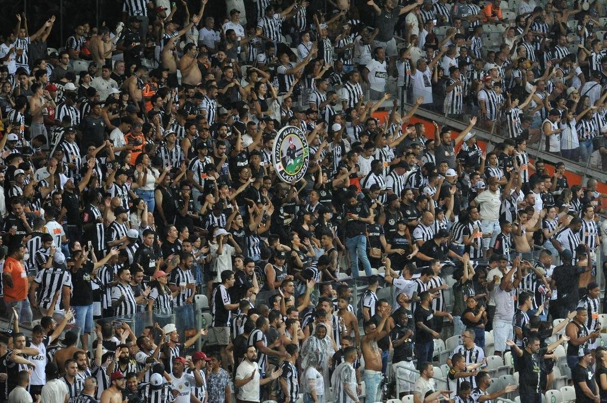 Torcida do Atltico no clssico contra o Amrica, no Mineiro, pela Copa Libertadores