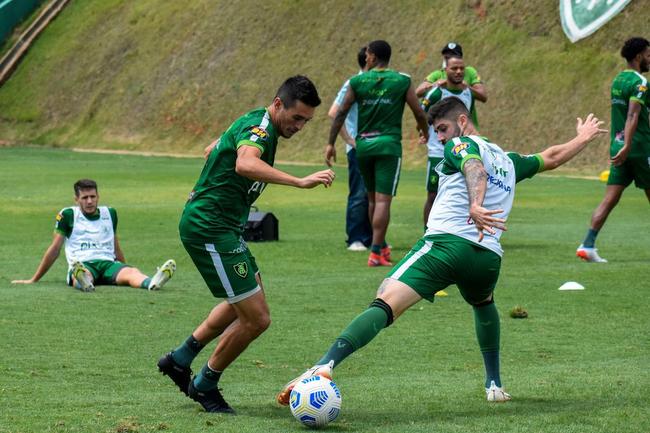 Treino do Amrica realizado nesta tera-feira (26/10) no CT Lanna Drumond, em Belo Horizonte