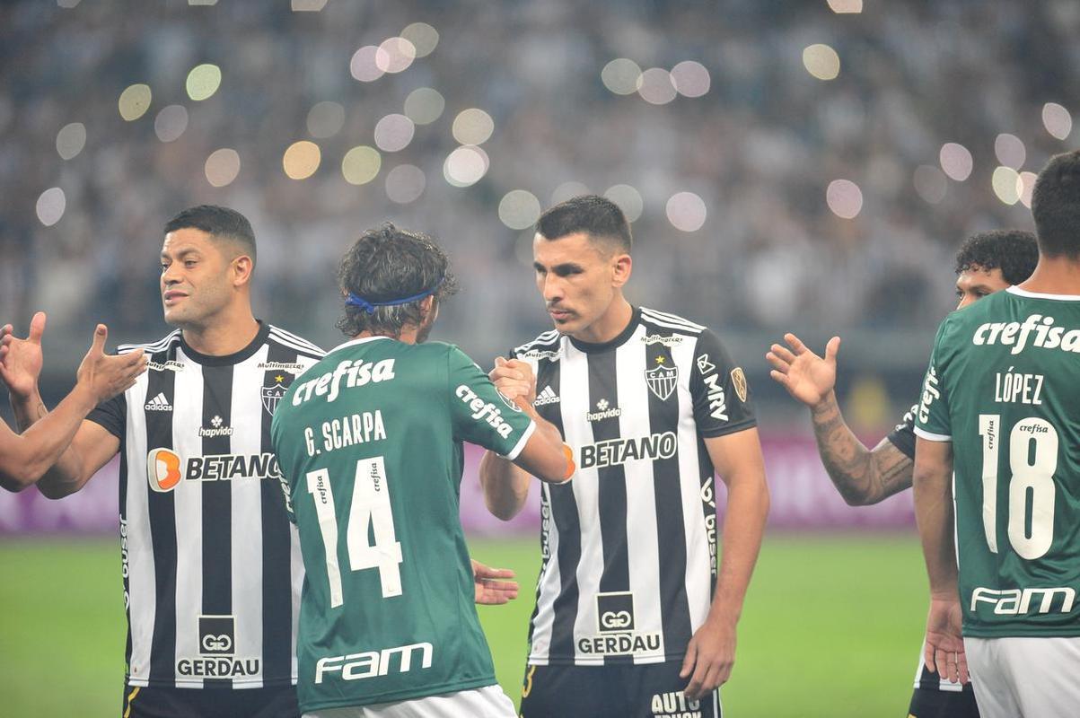 Fotos do jogo de ida das quartas de final da Copa Libertadores, entre Atltico e Palmeiras, no Mineiro