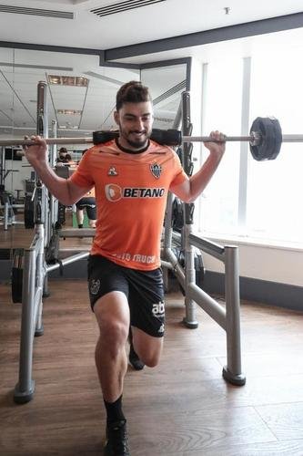 Jogadores do Atlético fizeram uma atividade regenerativa em São Paulo nesta quarta-feira, dia seguinte ao empate por 0 a 0 com o Palmeiras