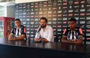 Danilo Barcelos e Felipe Santana foram apresentados nesta tera-feira na Cidade do Galo