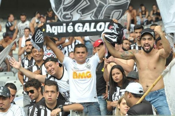 Fotos da torcida do Atltico na primeira final do Mineiro, contra o Cruzeiro, no Mineiro