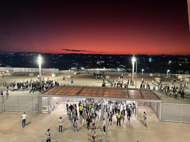 Fotos da chegada da torcida do Atl�tico ao Mineir�o para o jogo contra o Emelec pelas oitavas de final da Copa Libertadores de 2022
