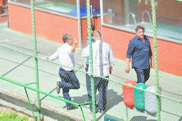 Técnico Givanildo Oliveira foi apresentado no CT Lanna Drumond pelo presidente Marcus Salum e comandou seu primeiro treino visando ao jogo de quinta-feira, contra o Internacional, em Porto Alegre