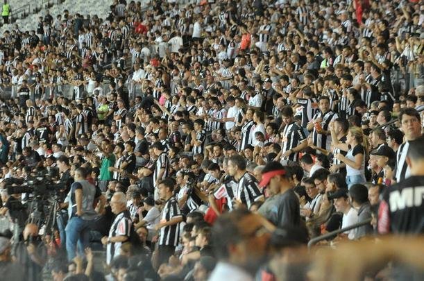 Fotos da torcida do Atltico no Mineiro, na partida contra o Cerro Porteo, pela Copa Libertadores