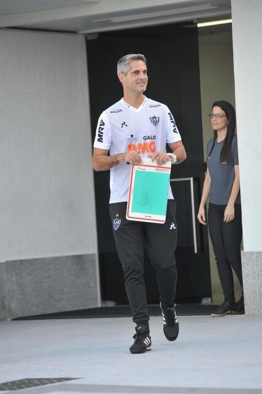 Fotos do ltimo treino do Atltico antes do jogo contra o Unin La Calera