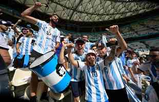 Imagens das torcidas de Argentina e Arbia Saudita na partida pelo Grupo C da Copa do Mundo do Catar 