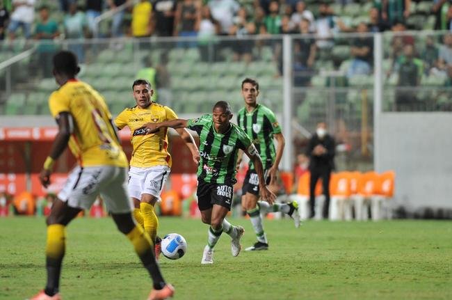 Fotos da partida de ida da terceira fase da Copa Libertadores, entre Amrica e Barcelona de Guayaquil, no Independncia, em Belo Horizonte