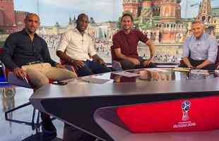 Didier Drogba (BBC Inglaterra) Atacante marfinense (2 da esquerda para a direita) jogou as Copas de 2006, 2010 e 2014