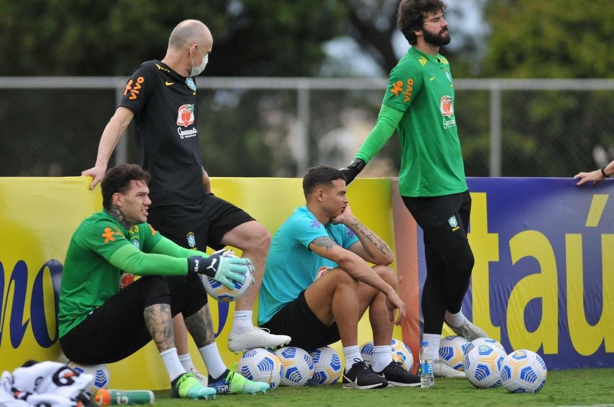 Seleo Brasileira realizou treinamento na tarde deste sbado (29/1) na Toca da Raposa II