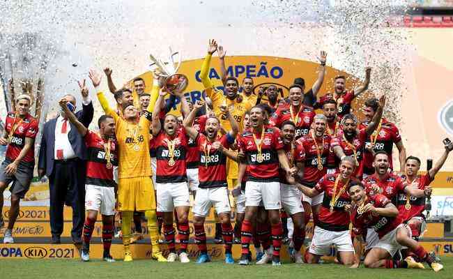 Flamengo foi bicampeo da Supercopa do Brasil em 2021