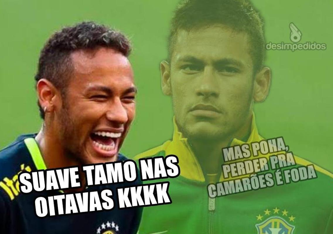 Memes da derrota do Brasil para Camares na Copa do Mundo