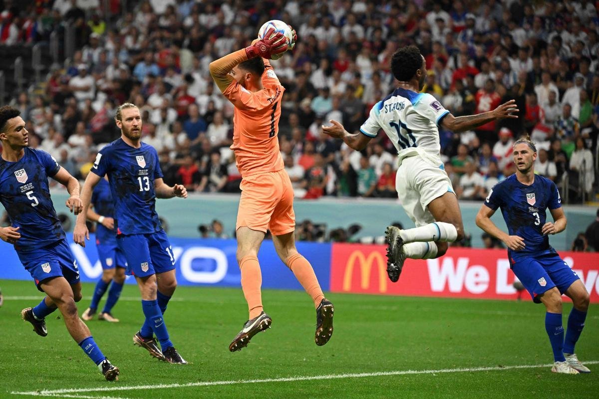 Imagens da partida entre Inglaterra e Estados Unidos, pelo Grupo A da Copa do Mundo de 2022