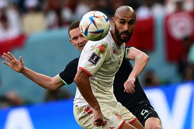 Fotos do jogo entre Tunsia e Austrlia, no Estdio Al Janoub, pela segunda rodada do Grupo D da Copa do Mundo do Catar