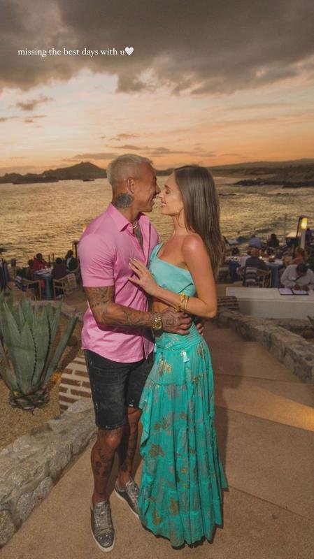 Eduardo Vargas e a namorada