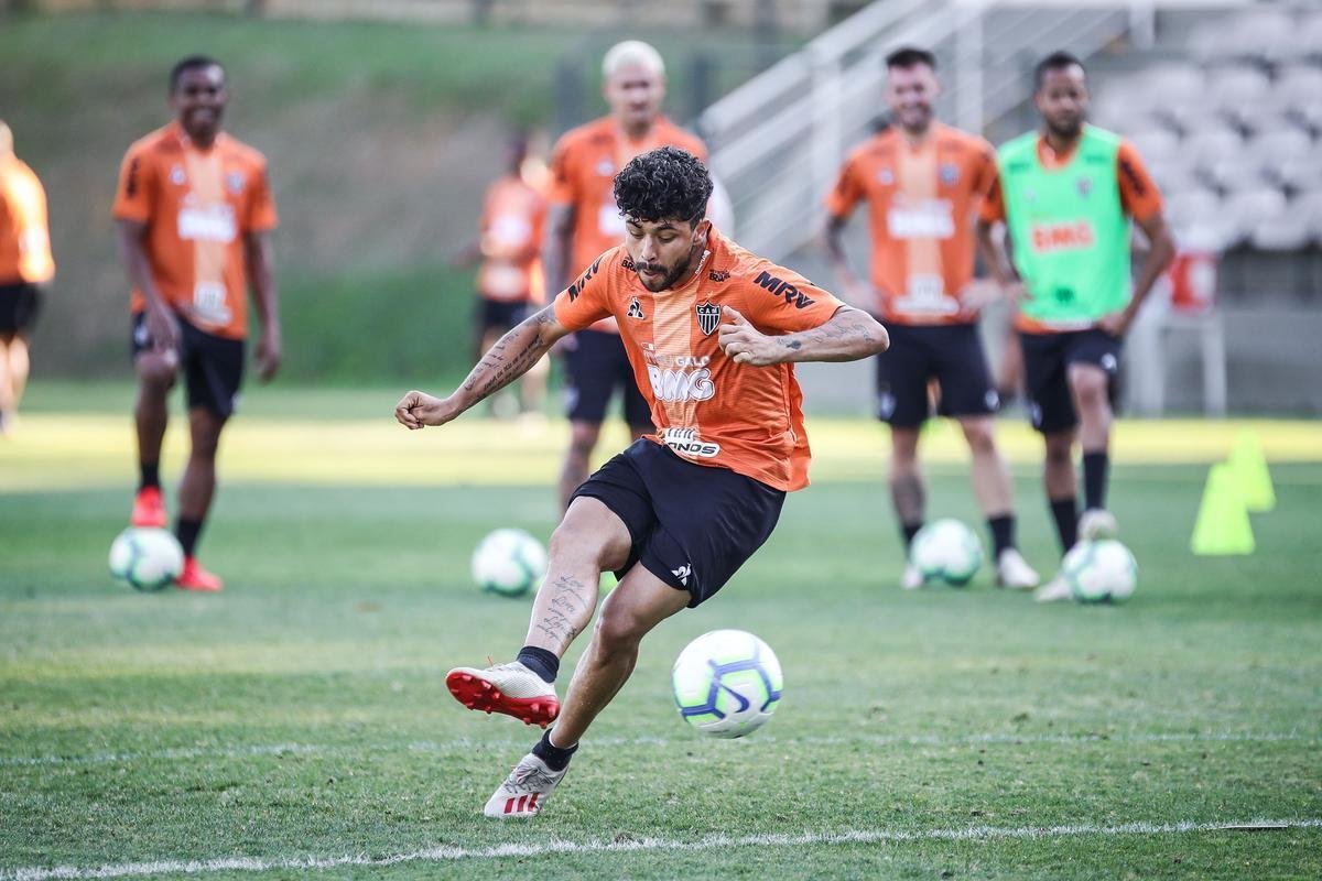 Fotos do ltimo treino do Atltico antes do jogo com o Grmio